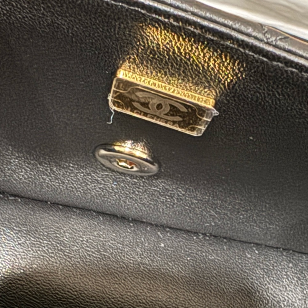 SOLD | CHANEL Timeless Classique Top Handle leather handbag 24P - Picture 7 of 9